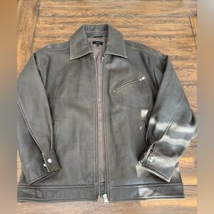 Quince Brown Leather Jacket